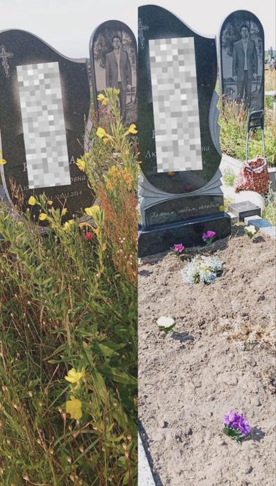 Прибирання могил з фотозвітністю