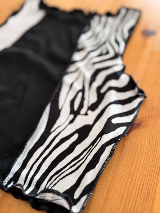 Top de zebra verão