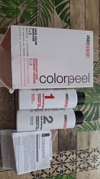 dekoloryzator do włosów (1 opakowanie)w środku die butelki 1,2