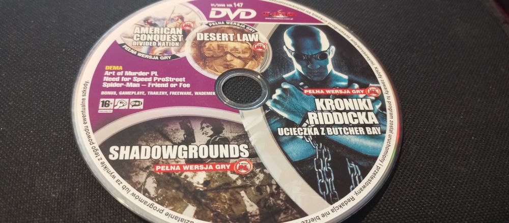 CD-Action 01/2008 #147 – Riddick, Conquest, Desert Law, Shadowgrounds