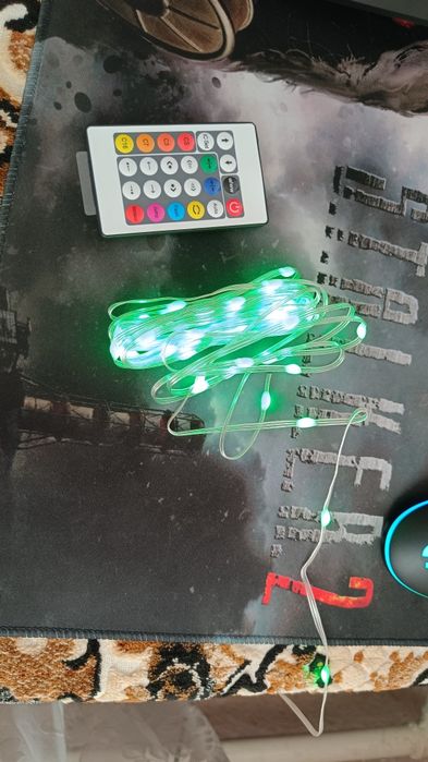 Гирлянда(разноцветная) 5м. От приложения или пульта