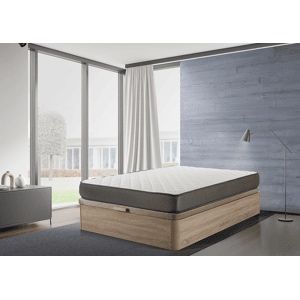Cama c/ estrado elevatório conforama (140cm x 190cm)