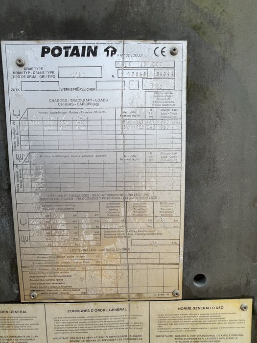 Grua automontante hd16C