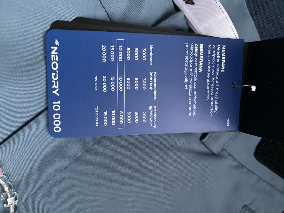 Spodnie snowbordowe 140 szare