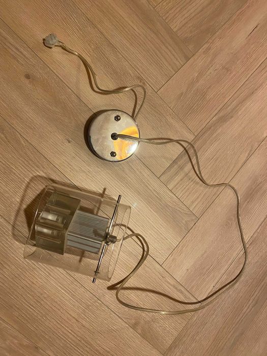 Lampa light prestige szklana szkło wisząca przezroczysta transparentna