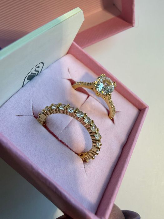 Подвійна каблучка Swarovski stilla