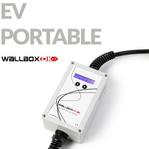 Carregador Wallbox OK portátil regulável até 32A monofásico trifásico