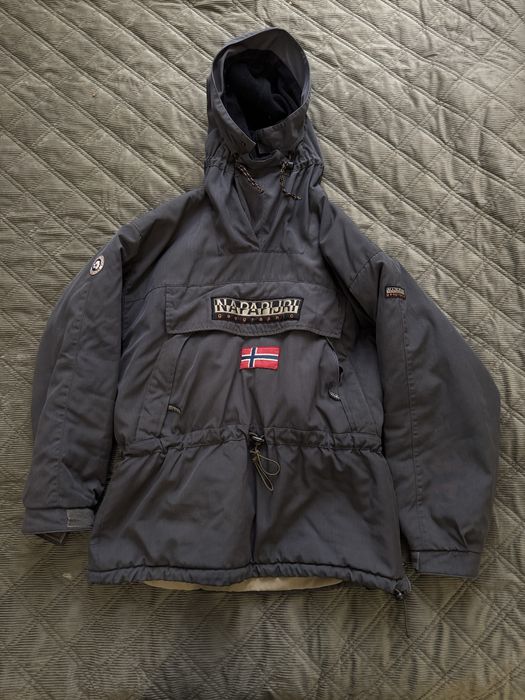 napapijri skidoo 1990 anorak jacket vintage