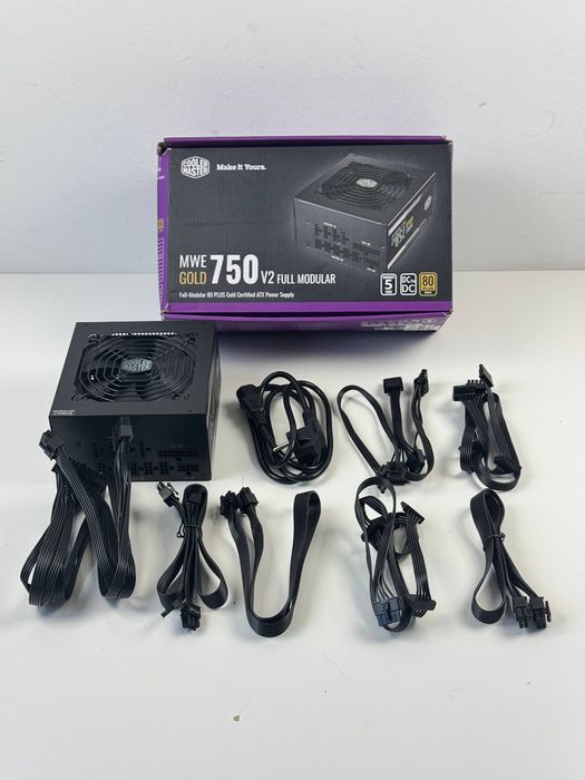 Блок живлення Cooler Master MWE Gold 750 V2 (ATX, 750 Вт, 80 PLUS Gold, повністю модульний) (MPE-7501-AFAAG-EU)