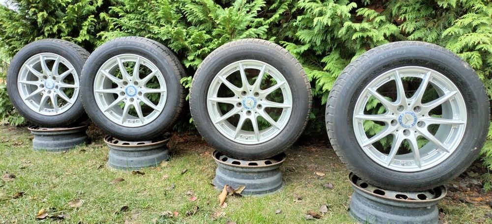 Felgi oryginał Mercedes E klasa W212 7,5Jx16 ET45 Opony Zima 225/55R16