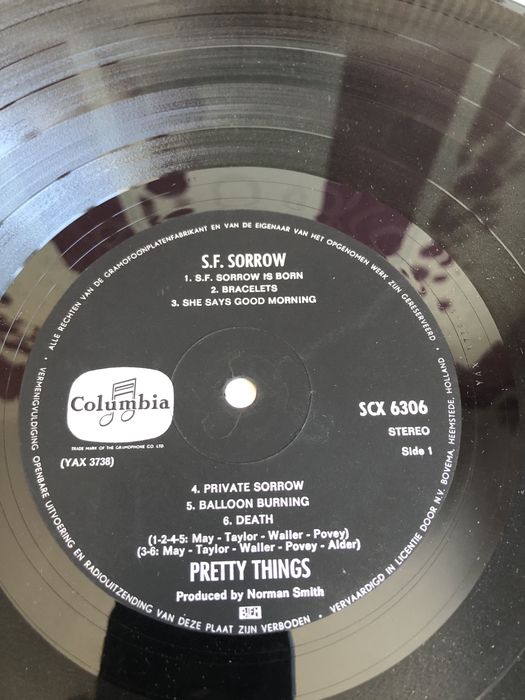 Виниловая пластинка, S.F. Sorrow the Pretty Things Columbia