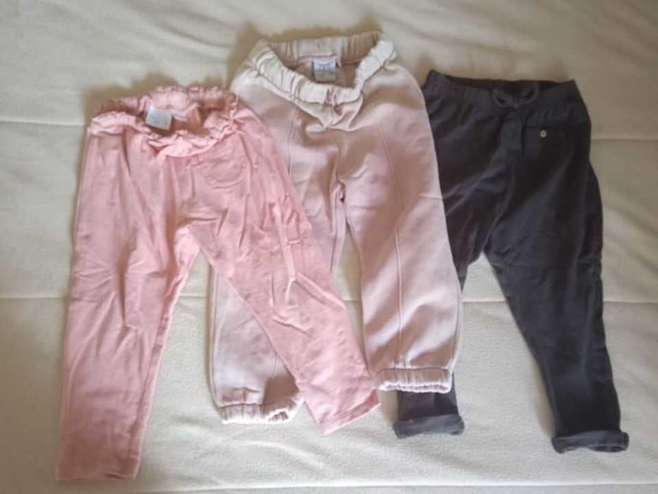 Conjunto de 3 Calças Zara Menina (2/3 anos) - Conforto e Estilo!