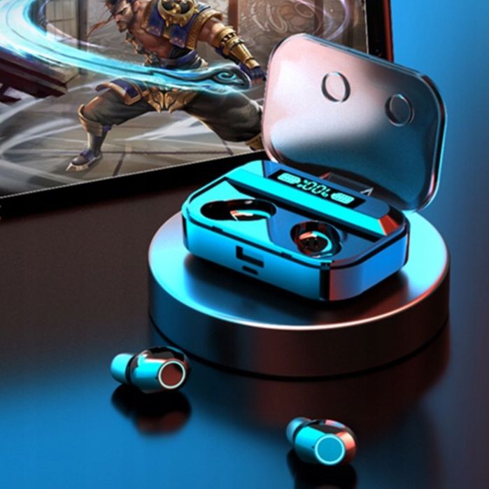 Słuchawki Bezprzewodowe Douszne Sportowe Powerbank