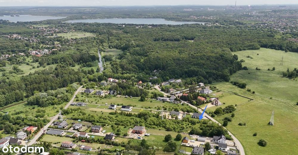 Działka 840 m² – media w drodze, asfalt, las 350 m | Będzin Zielona – pohled 2