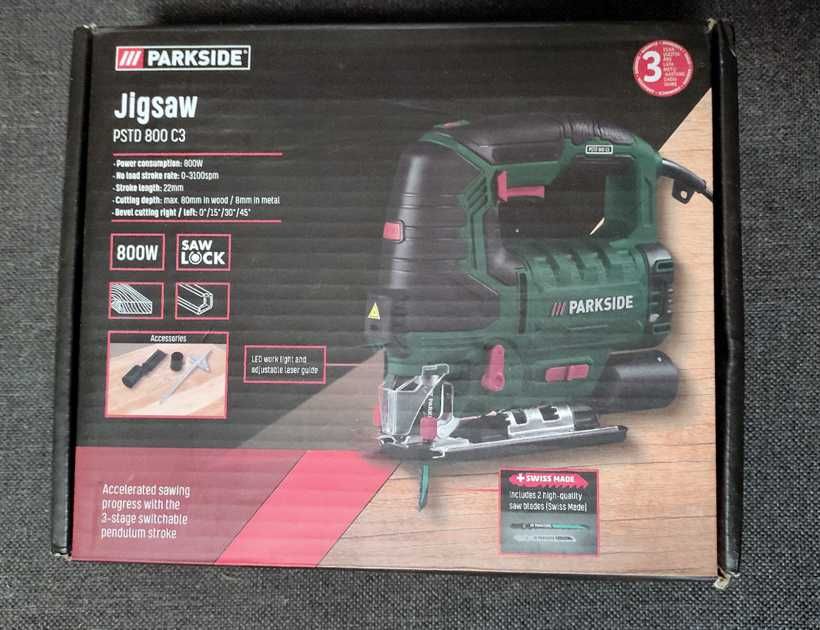 Wyrzynarka wahadłowa Parkside 800W NOWA