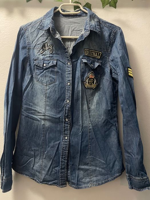 Bluza jeansowa młodzieżowa M stan idealny