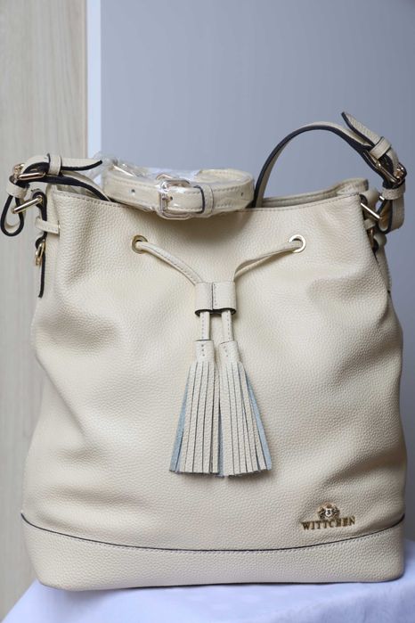 Torebka WITTCHEN Elegance | Skóra Naturalna | Kremowa | Certyfikat