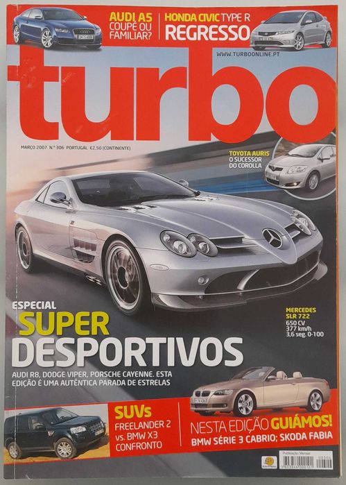 Revista automóvel Turbo