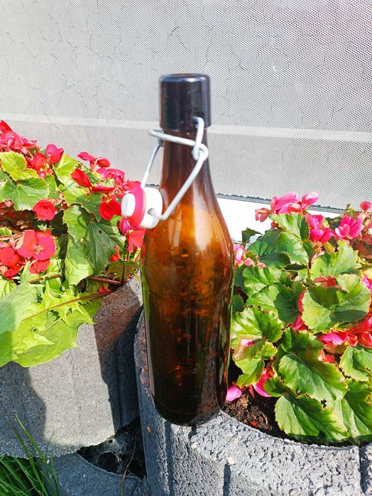 Butelka z zamknięciem pałąkowym ceramiczny korek 500ml. bimber piwo