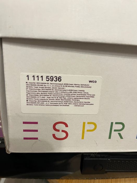 Buty, kozaki Esprit 37 czarne