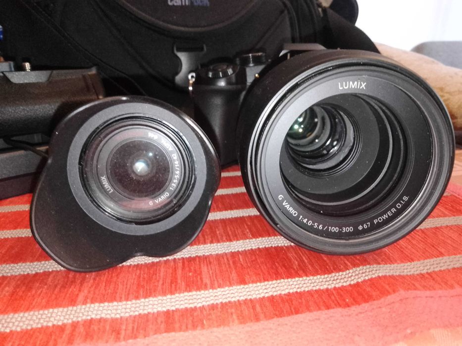Lumix g80 +lumin100-300 dodatki + obiektyw 14