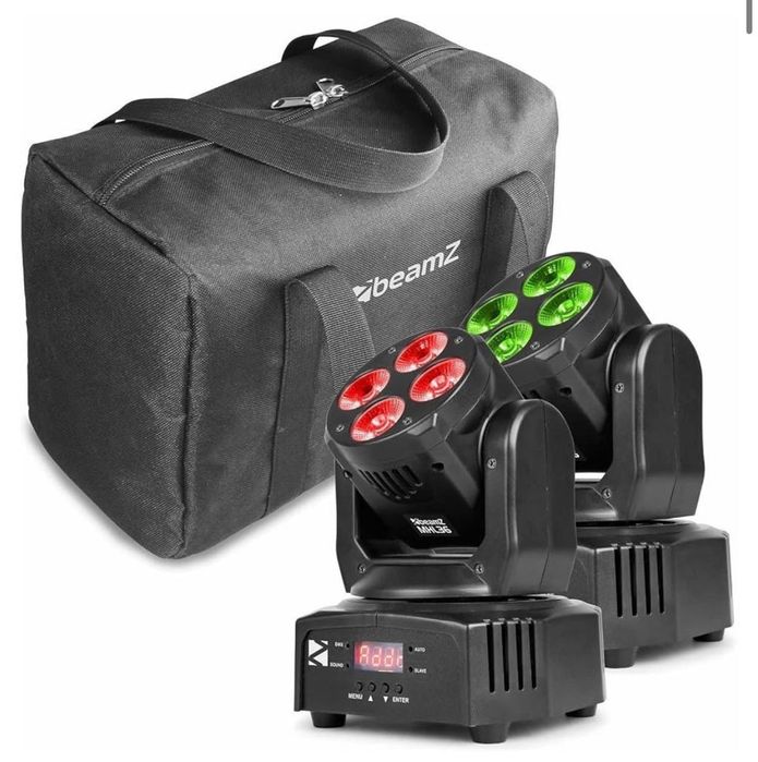 4 Mini Moving Heads Beamz