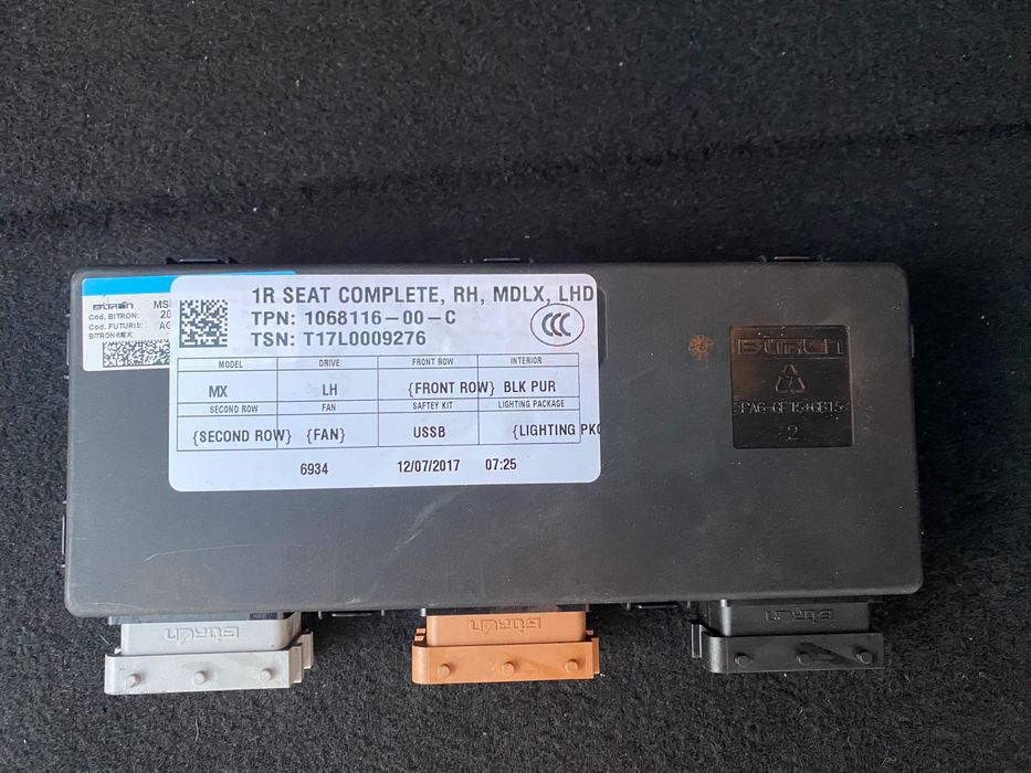 Блок управління крісла Tesla model S REST, model X, model Y