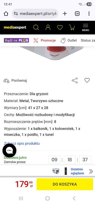 Klatka dla chomika 2 szt modułowe Zolux Rody 3