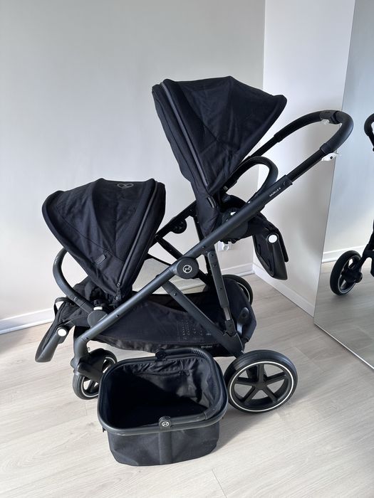 Wózek bliźniaczy spacerówka Cybex Gazelle S czarny