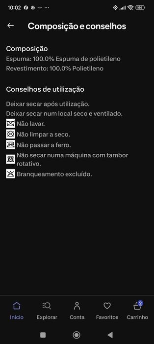 Colchão espuma campismo