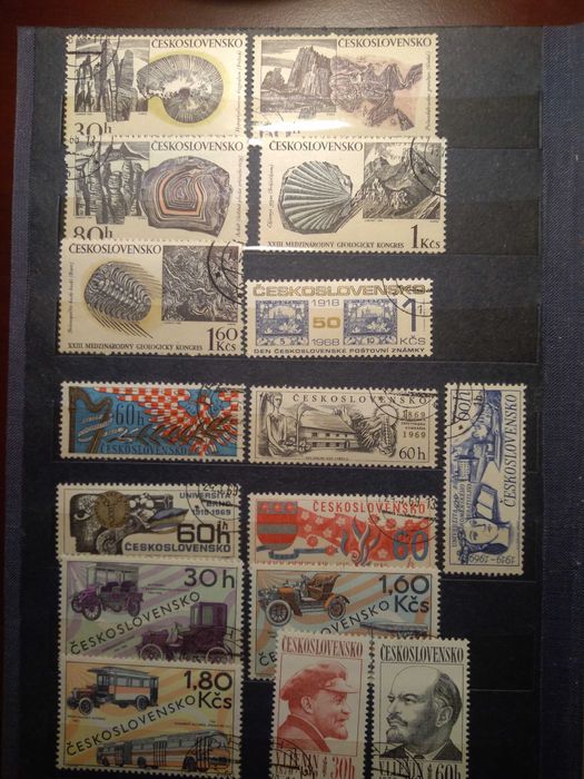 czechy czeskie znaczki pocztowe stare lata 60 klaser filatelistyka