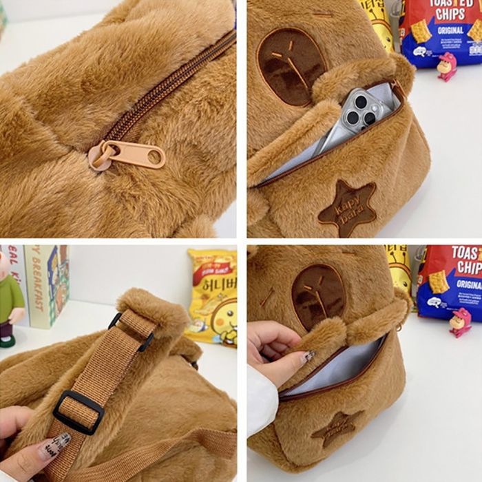 Плюшевий рюкзак Капібара з зірочкою