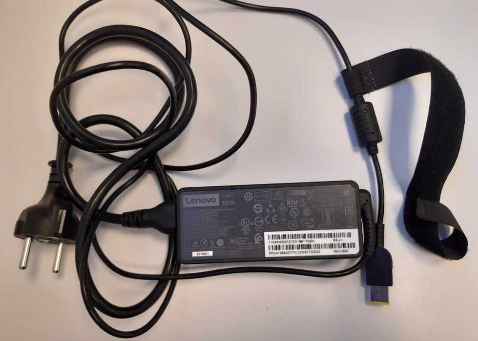 Zasilacze Lenovo 3x 45W 20V i 2x 65W 20V oryginały z kablami 5 szt.