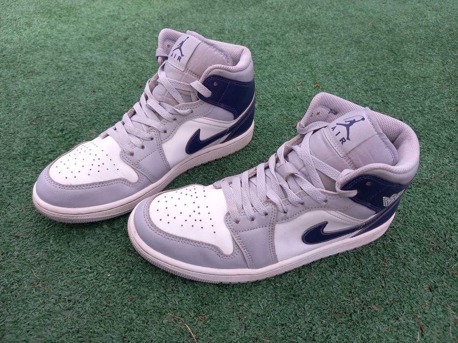 Nike Air Jordan 41 wysokie sneakersy white grey navy