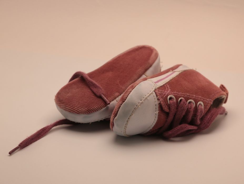 Ténis de bébé em pano