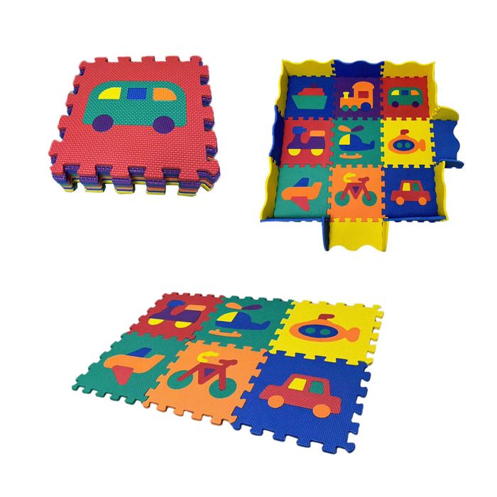 Puzzle piankowe, kojec, kolorowa mata piankowa dla dzieci