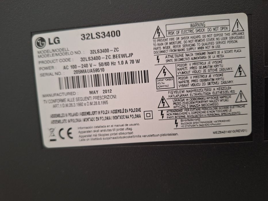 Telewizor LG 32 cale LCD z dekoderem