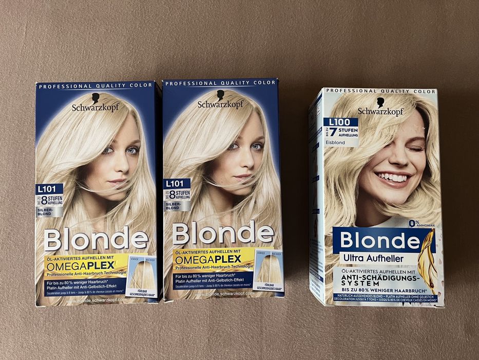 Farba/rozjaśniacz Schwarzkopf Blonde L101 oraz L100