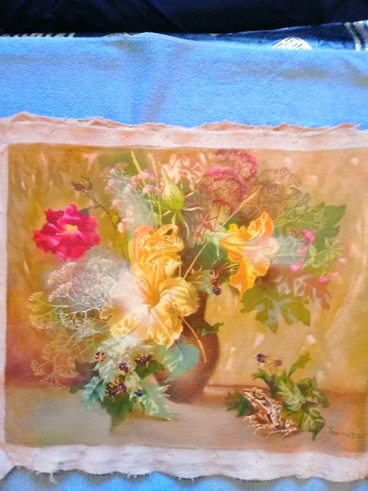 Плиска Т. "Натюрморт с жёлтым цветком"