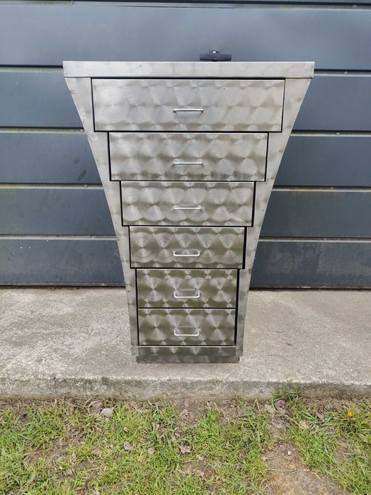 Szafka Metalowa Art Deco  6 szuflad