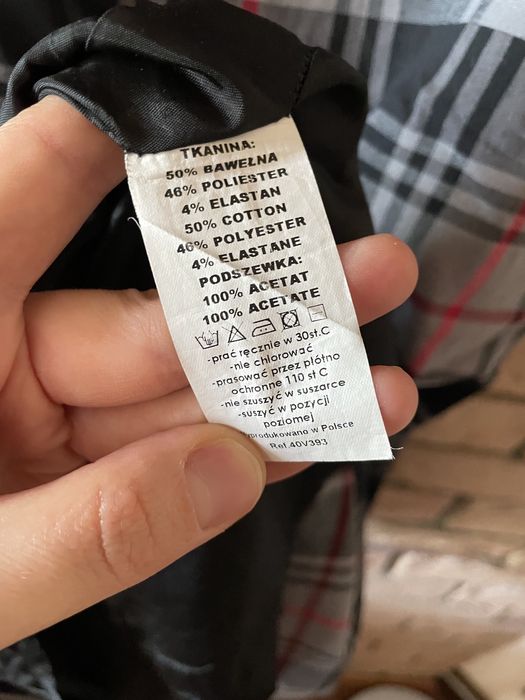 Quiosque 40 L sukienka w szkocką kratę kraciasta tunika z podszewką