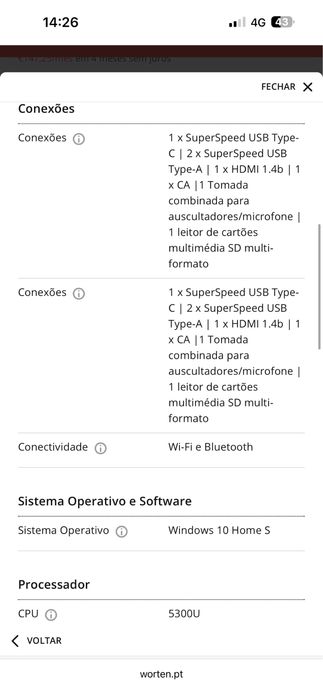 Notebook HP impecavel