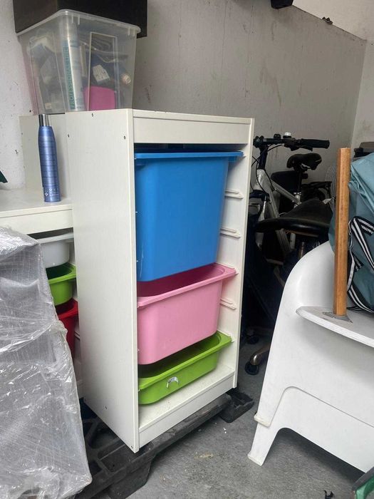 Móvel Criança IKEA - TROFAST Estrutura, branco, 46x30x94 cm