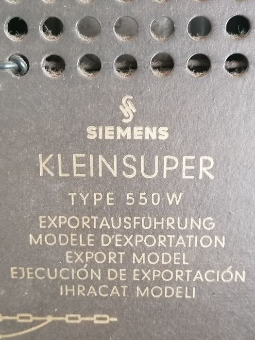 Radio antigo Siemens
