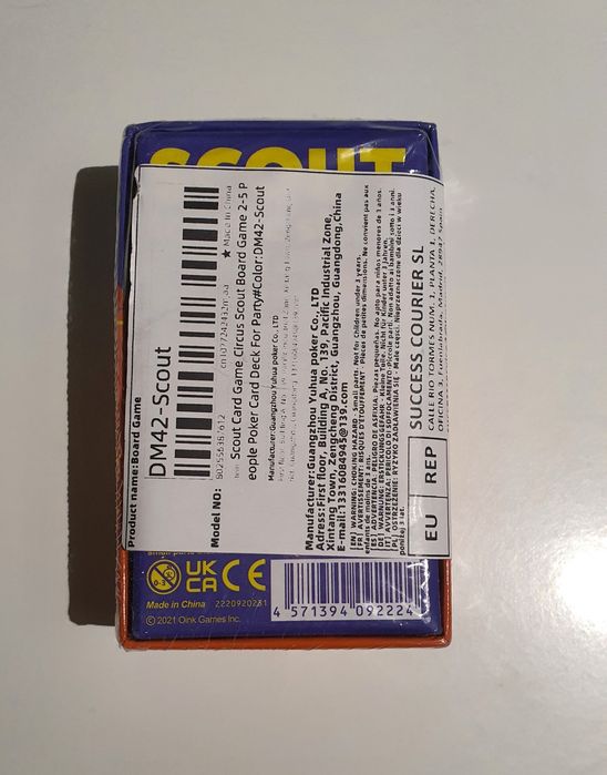 Gra karciana scout nowa w folii.