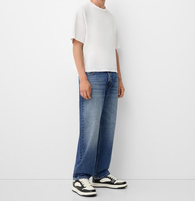 Tapered jeansy Bershka męskie 40 proste NOWE