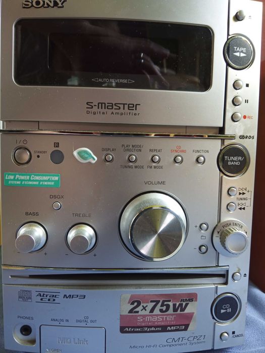 WIeża SONY CMT-CPZ1 w pełni sprawna! CDmp3/radio/tape/AUX stereo