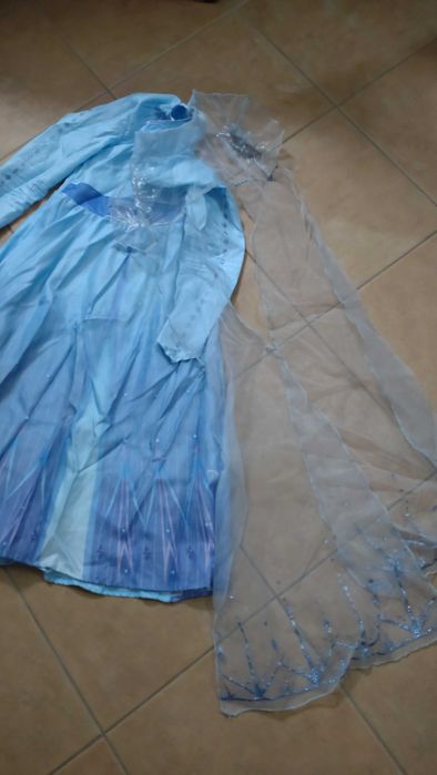 Fato Carnaval. Princesa Elsa. Filme Frozen II, 7/8 anos