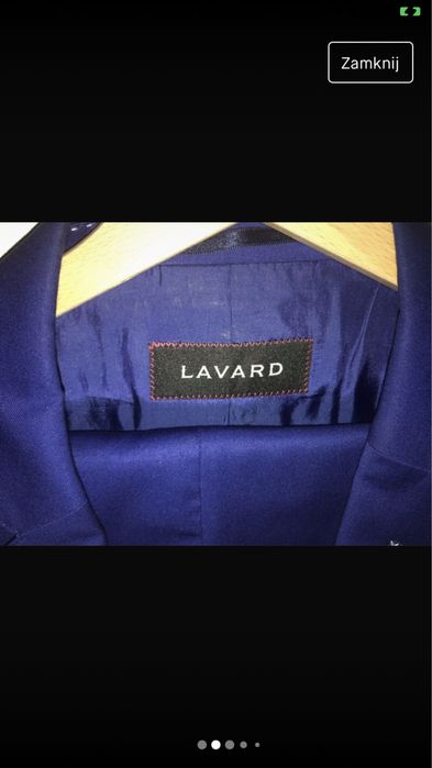Garnitur granatowy lavard