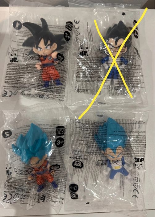 Pack 3 Figuras Dragon Ball - BKing